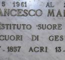 San Francesco da Paola Lapide Beato F. M. Greco